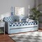 Baxton Studio Freda Blue Velvet Upholstered and Tufted Twin Size Daybed with Trundle 163-10329 - alternate 8